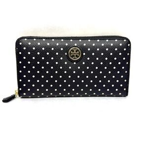 TORY BURCH Kerrington Zip Continental Wallet - Viva Dot Mini (Black) - 22149140
